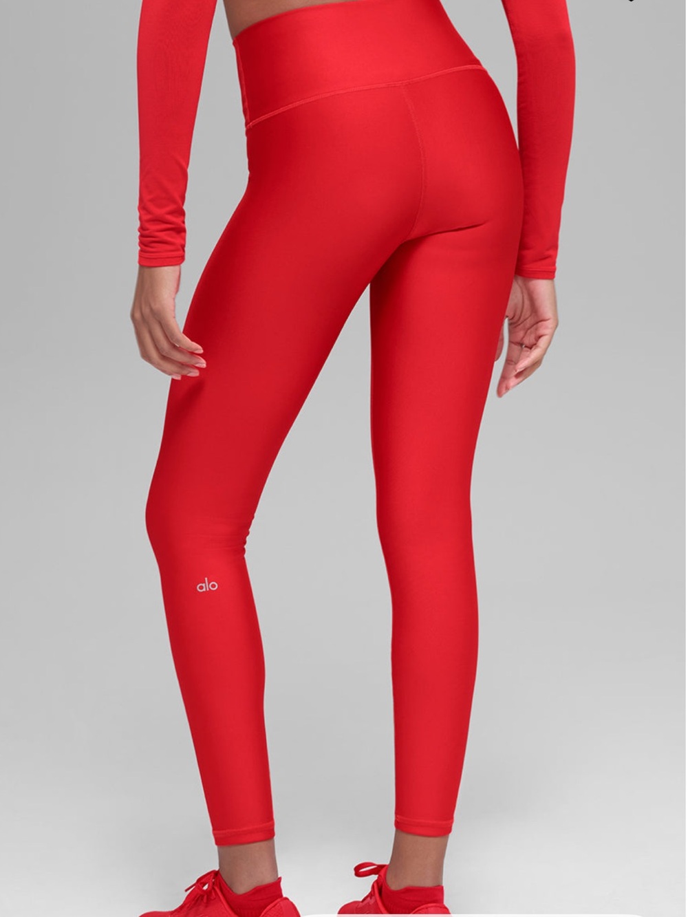 ALO Yoga Sculpt High-Waist Leggings in Bright Red